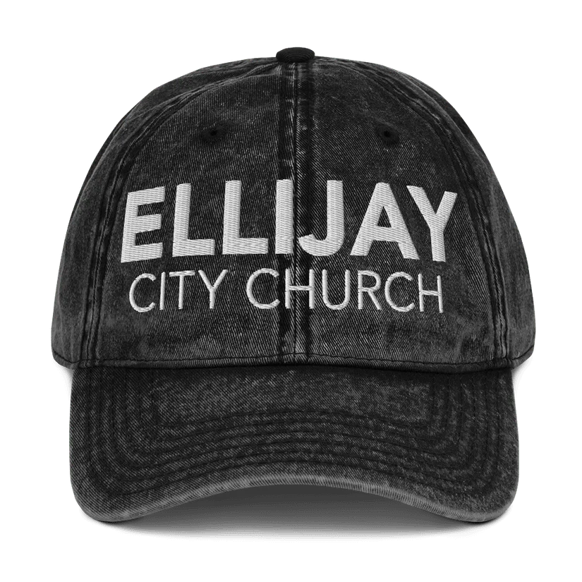 Ellijay City Church Vintage Cotton Twill Cap